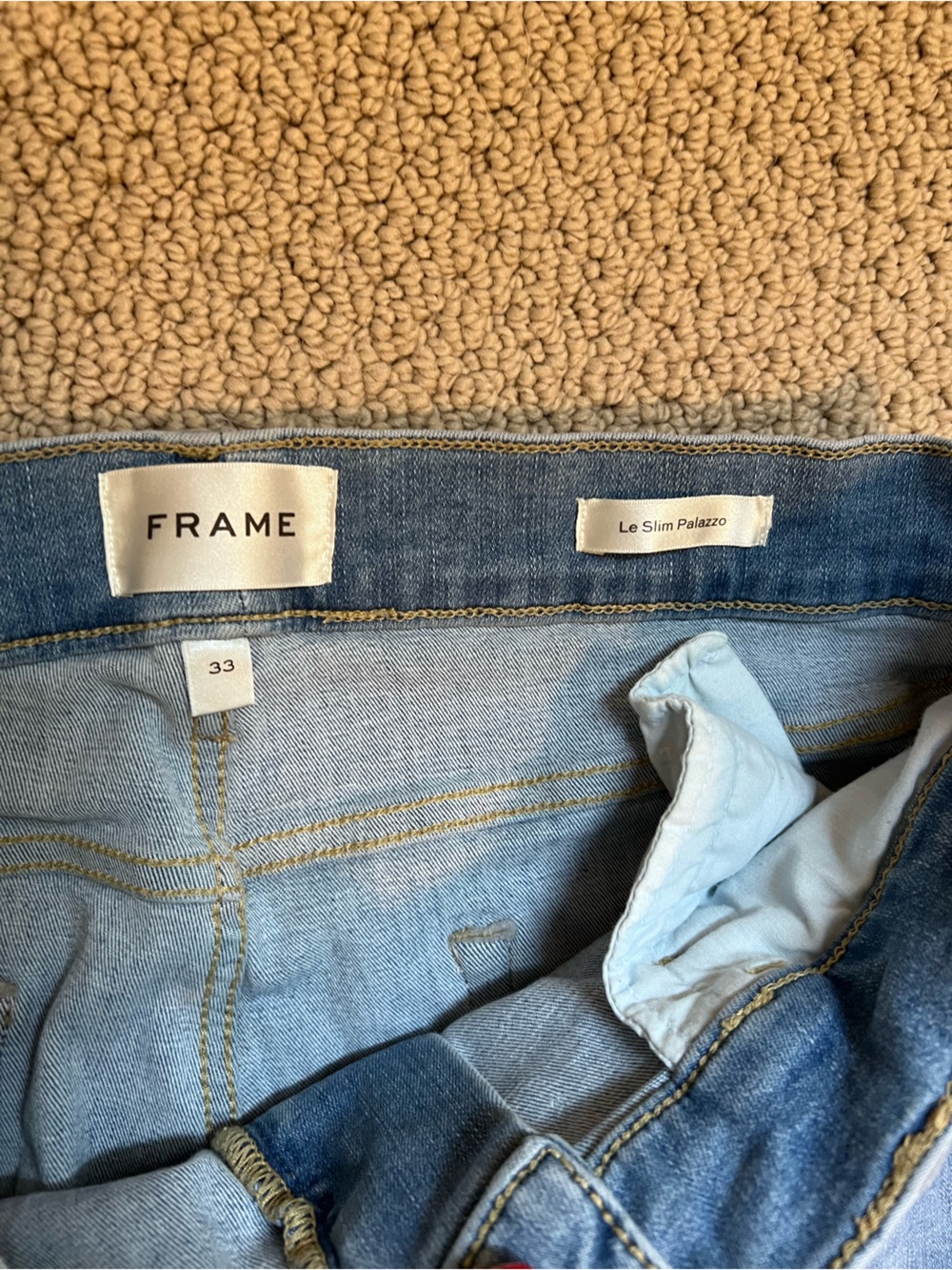 FRAME Le Slim Raw Fray Hem Palazzo
Jeans - Picture 3 of 4